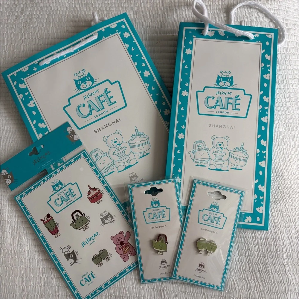 Jellycat Shanghai Exclusive Vividdy Teapot & Ool & Song Teacups Packaging Incl. - Picture 2 of 8
